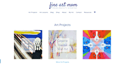 Desktop Screenshot of fineartmom.com